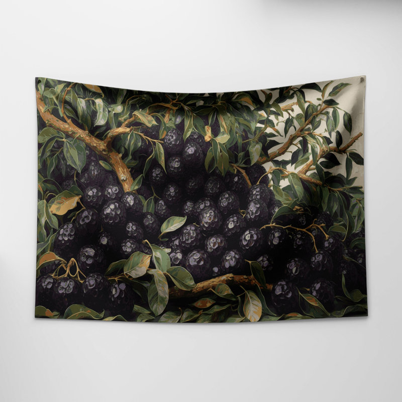 Tapisserie murale «Fruit Jaboticaba», 88 po x 104 po