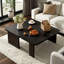 Ensemble de tables basses modernes et minimalistes, rectangulaires avec un design épissé, multifonctionnel pour le salon-1260347047