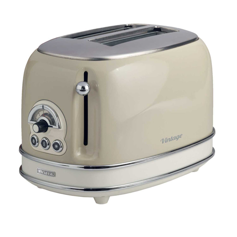 Ariete Vintage 2 Slice Toaster, Beige