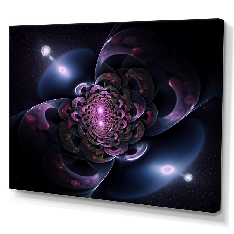 Quantum Fractal Infinity Futuristic sur toile, H 24 po x l 32 po x P 1 po, Toile tendue
