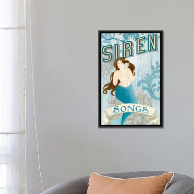 «Mermaid II», affiche vintage sur toile