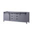 Meuble-lavabo double gris foncé 84 po X P 22 po D-117980219
