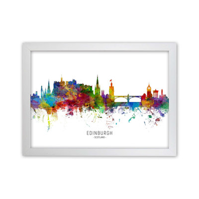 Edinburgh Scotland Skyline by Michael Tompsett - Print