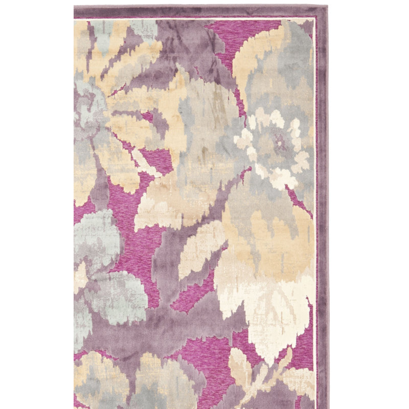 Tapis à fleurs Gordon, Rectangle 5 pi 3 po x 7 pi 6 po