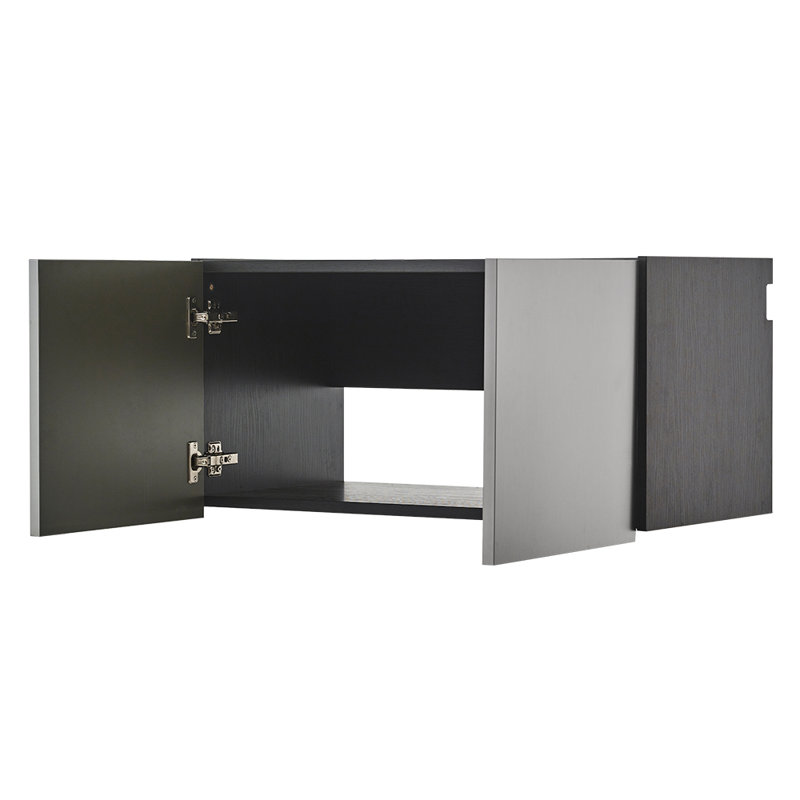 Astro Gray Metal Wall Storage Cabinet with Adjustable Shelving