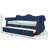 Upholstered Velvet Wood Daybed With Trundle-494525347