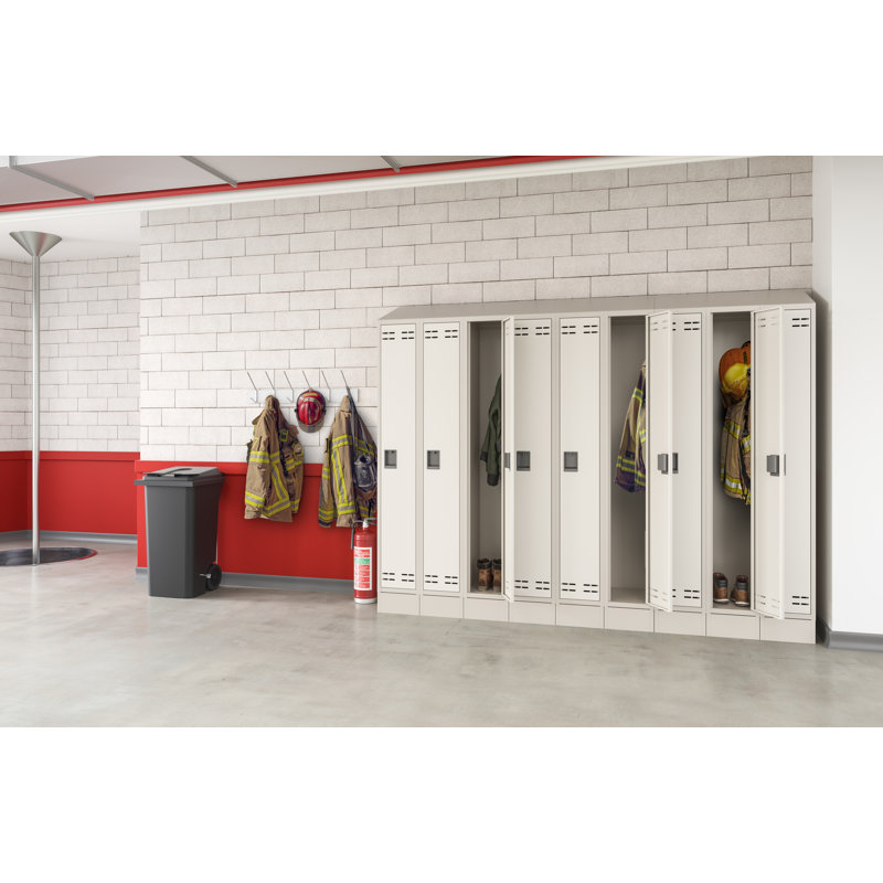 Triple Continuous Metal Locker Base Addition