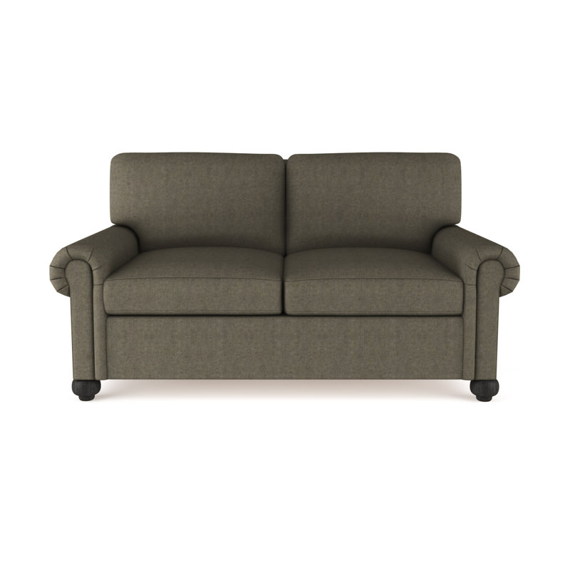 Leroy Loveseat, 36" H x 60" W x 49" D, Graphite Linen 