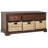 Adayla Solid Wood Drawers Storage Bench-1504792789