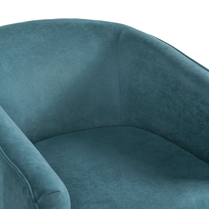 Caldena Mid-Century Modern Chenille Power Lift Recliner Chair with Barrel-Back Comfort, Blue