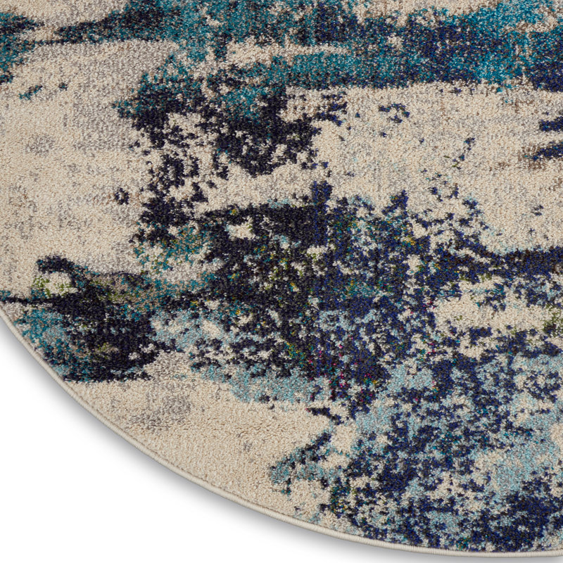 Lucrezia Abstract Area Rug, Round 160 cm