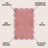 Manado Classic Cottage Two-Tone Scalloped Light Rose/Cream Indoor/Outdoor Rug-1236312047