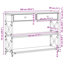 Console Table 100X28x75 Cm Engineered Wood & Steel-1255797489-1255797500