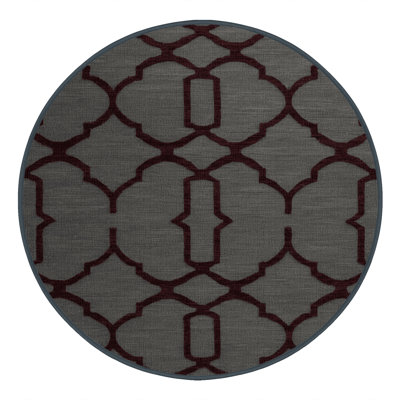 Tapis noir en treillis lavable à la machine