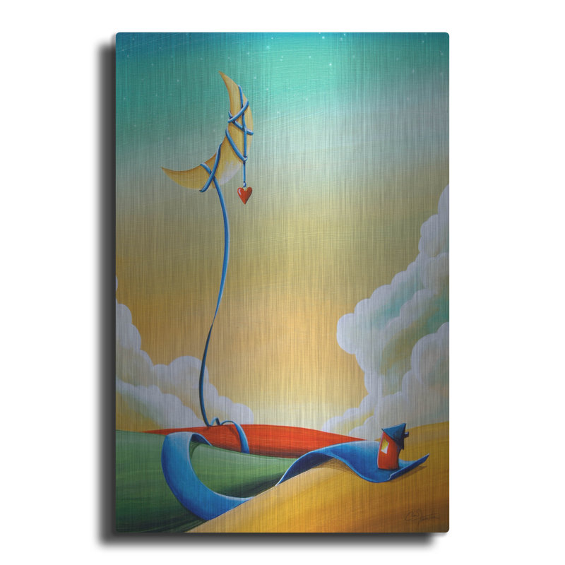 Trinx «Follow Your Heart» par Cindy Thornton, art mural en métal, H 16 po x l 12 po