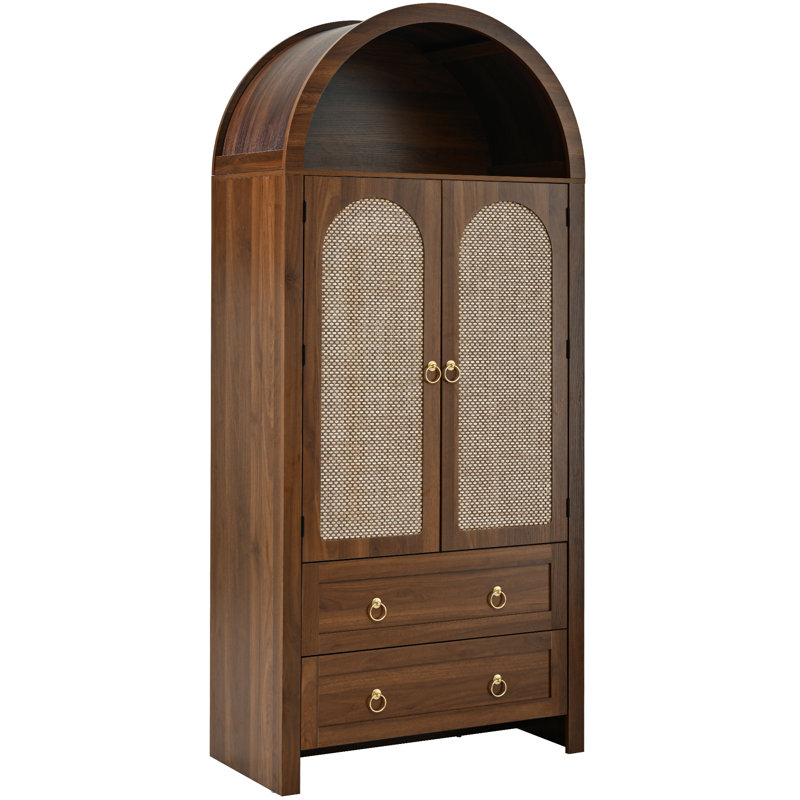 2 Door Wardrobe, Walnut