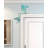 Metal Door Frame Decor, Ocean Blue Mermaid Door Topper Beach Wall Art for Window Door Frame, Shelf, Coastal Beach House Decoration