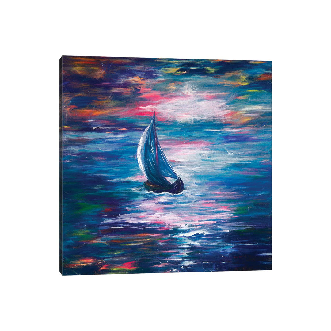 Sailing by OLena Art - Wrapped Canvas Gallery-Wrapped Canvas Giclée