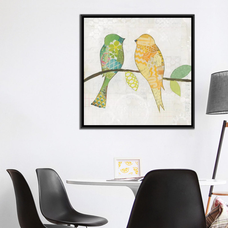 « iv », impression sur toile Catching Up, H 18 po x l 18 po x P 1,5 po, Toile avec cadre noir, Pas de tapis