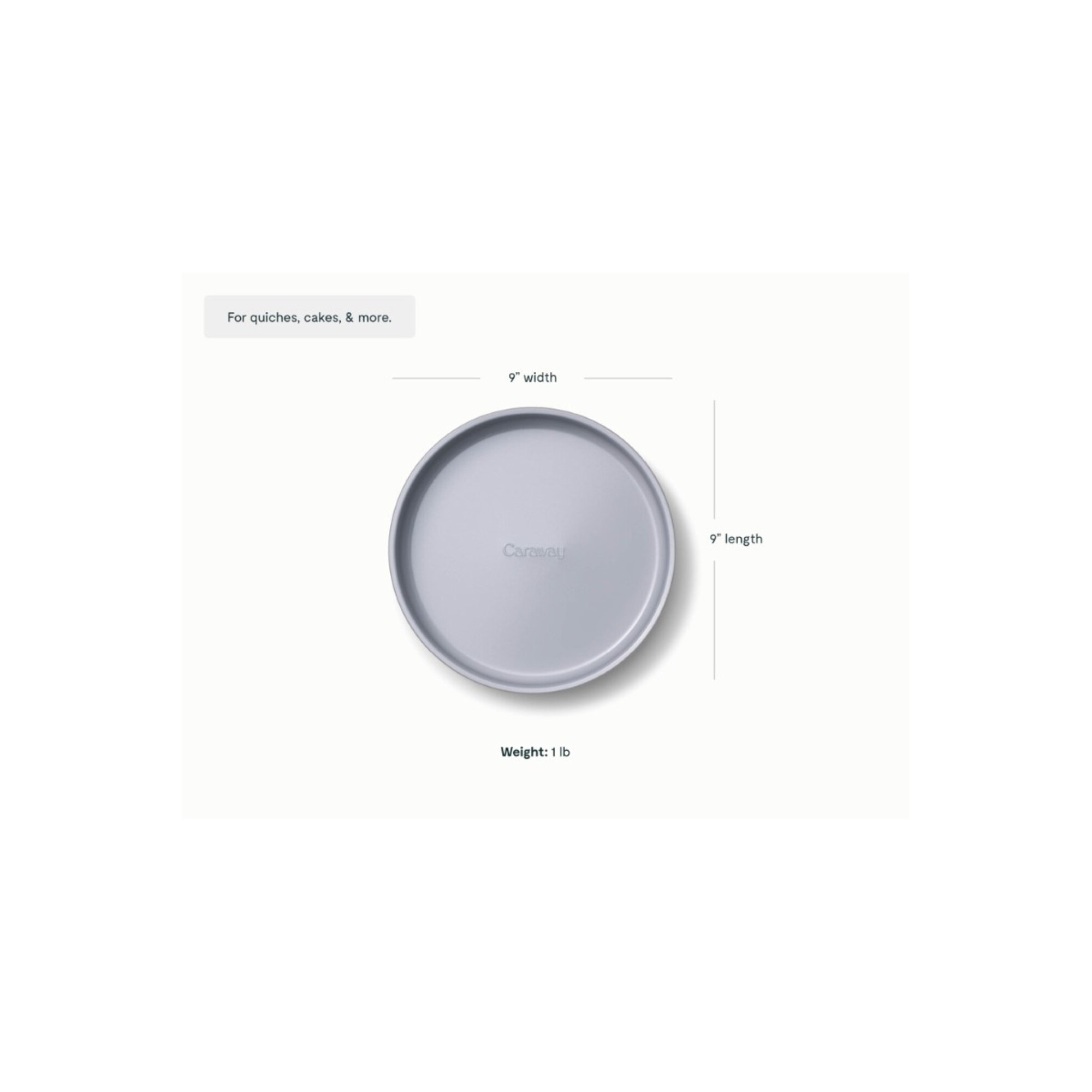 Caraway Nonstick Ceramic Circle Pan, Navy