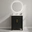 Meuble-lavabo de 24 po avec lavabo en céramique intégré pour les petites et moyennes salles de bain-424974118