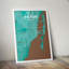 Miami City Map 1 Piece Wall Art-65126782