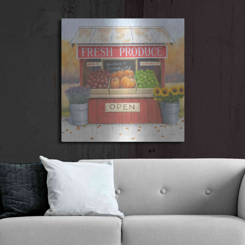August Grove® «Heartland Harvest Moments II» par James Wiens, art mural en métal, H 36 po x l 36 po