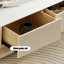 Table basse rectangulaire en bois manufacturé blanc