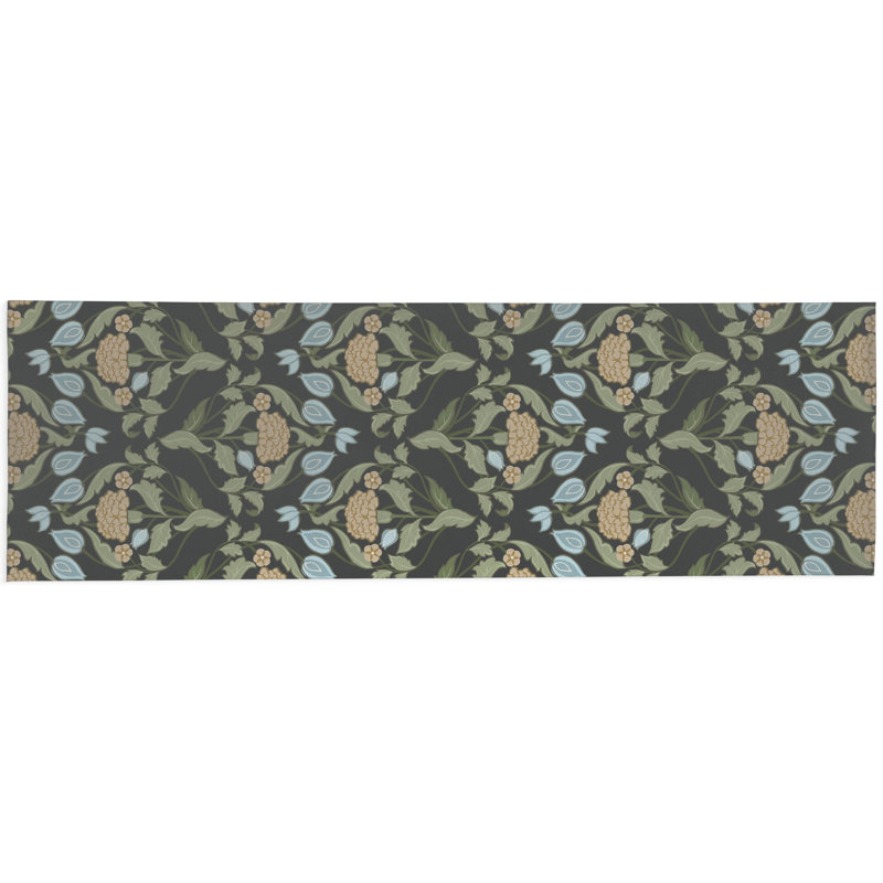 Piper Soft Step Outdoor Area Rug, Charcoal, Runner 8' x 2'6"