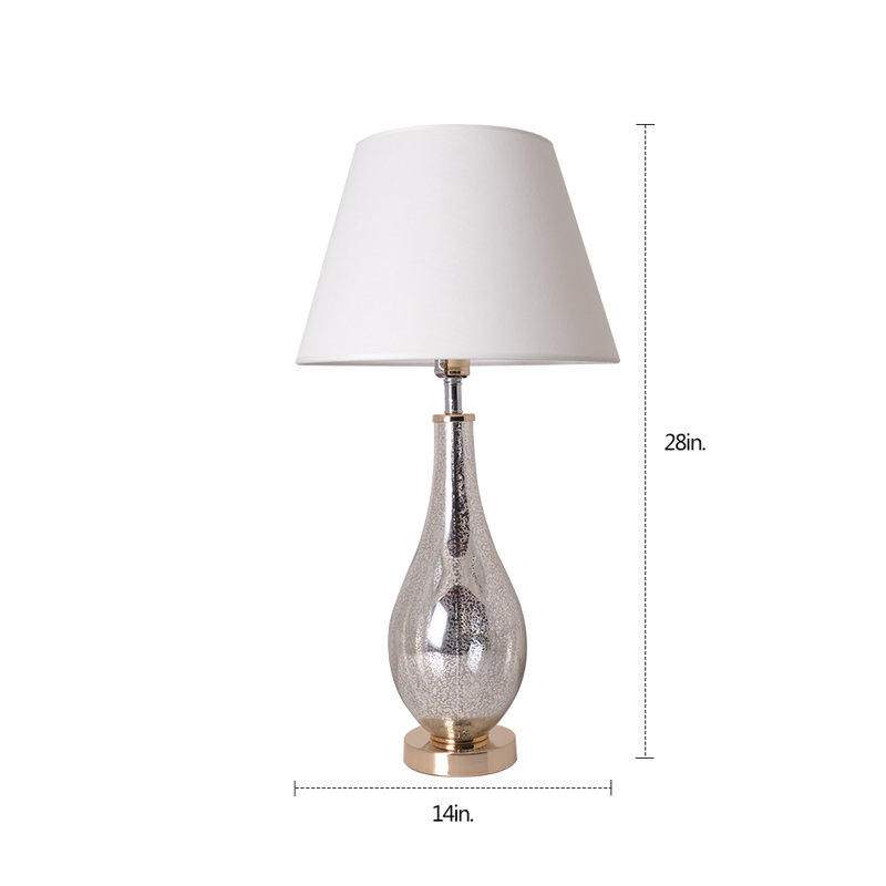 Lampe de table 28 po Vedika, Or mercuré