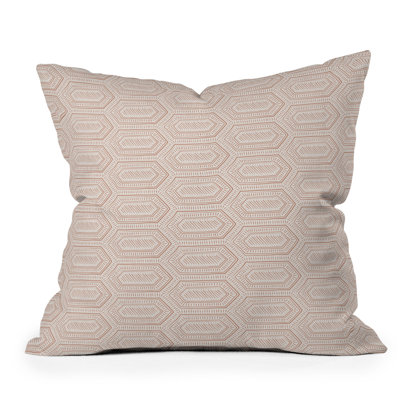  Geometric Indoor/Outdoor Reversible Throw Pillow
