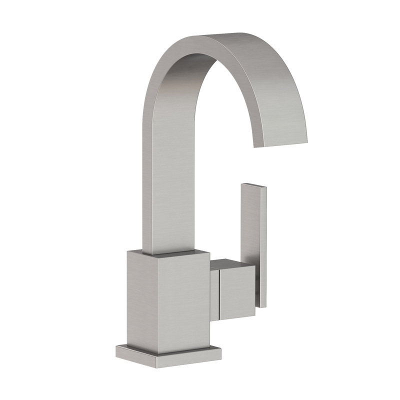 Secant Single Hole Bathroom Faucet with Drain Assembly, Stainless Steel (PVD)