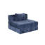 Lit de sol convertible à compression simple bleu foncé, modulaire désossé avec chenille, sans assemblage pour les espaces de vie-1452318111