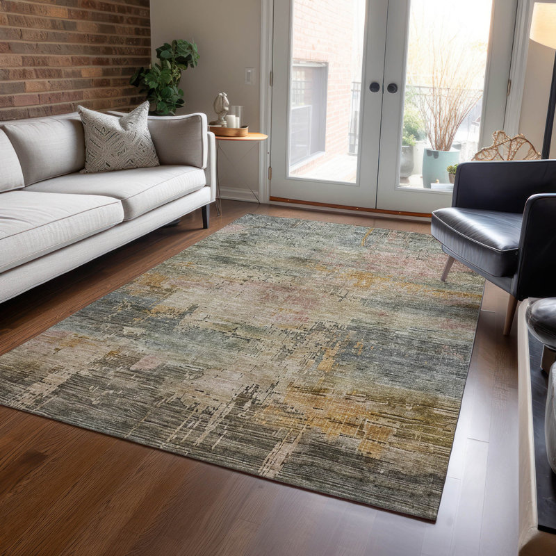 Tapis intérieur / extérieur vert Thornyx, 9 pi x 12 pi