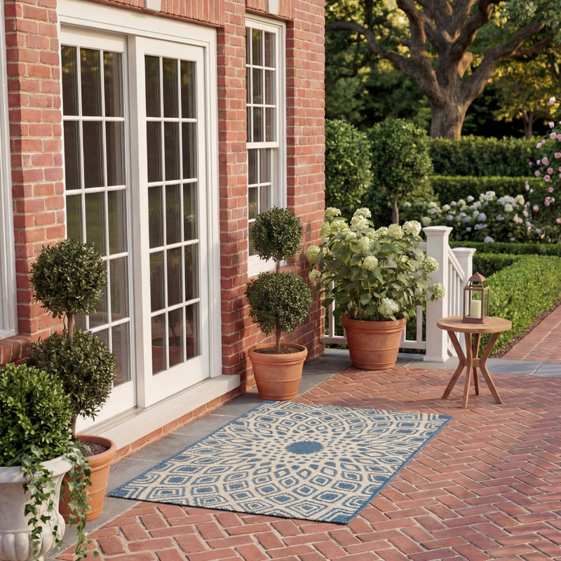 Arneshia Polka Dots Handmade Tufted Wool Gray/Ivory Area Indoor/Outdoor Area Rug, Rectangle 2' x 3'7"