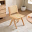 Chaise Alvonia rétro en bois d'hévéa massif-1481345138