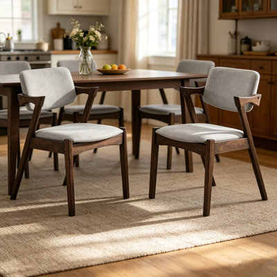 Ensemble de 2 fauteuils de salle à manger de style Mid-Century