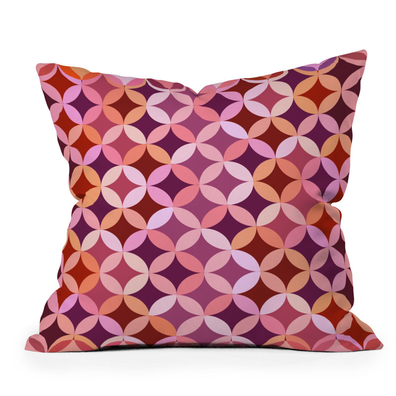 Coussin décoratif intérieur / extérieur en polyester à forme géométrique , 20 po x 20 po