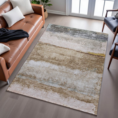 Premium Machine Washable Jessie AMF1197 Abstract Rug