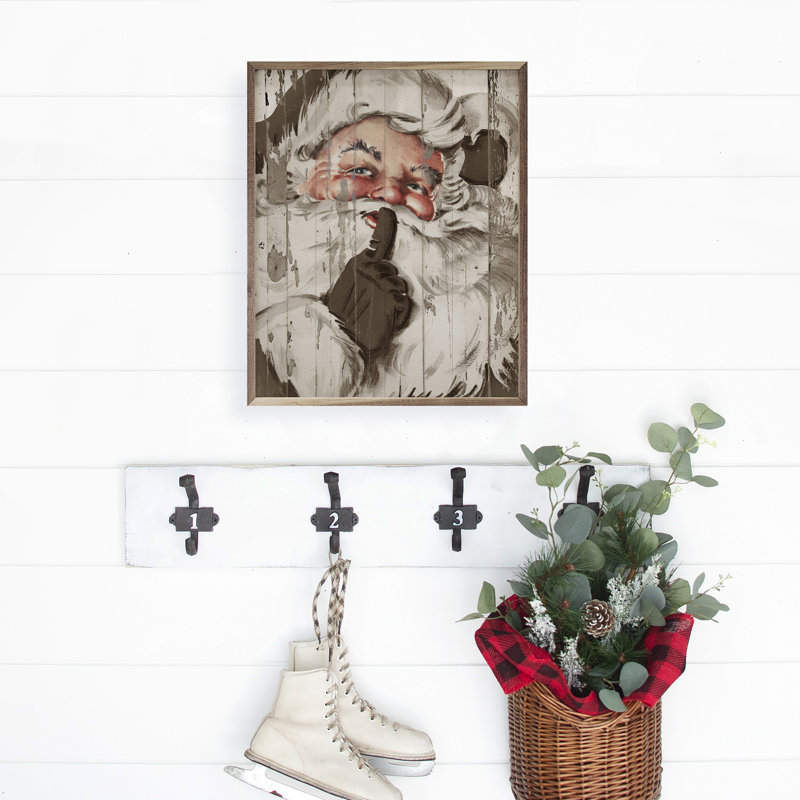 Santa Be Quiet Shh Beige, H 20 po x l 16 po x P 1 po