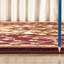 Tapis rouge classique 7 pi 10 po X 3 avec des couleurs et une mode élégantes - Design avant avec médaillon intemporel