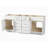 Disar 78'' Double Bathroom Vanity Base only-111753631