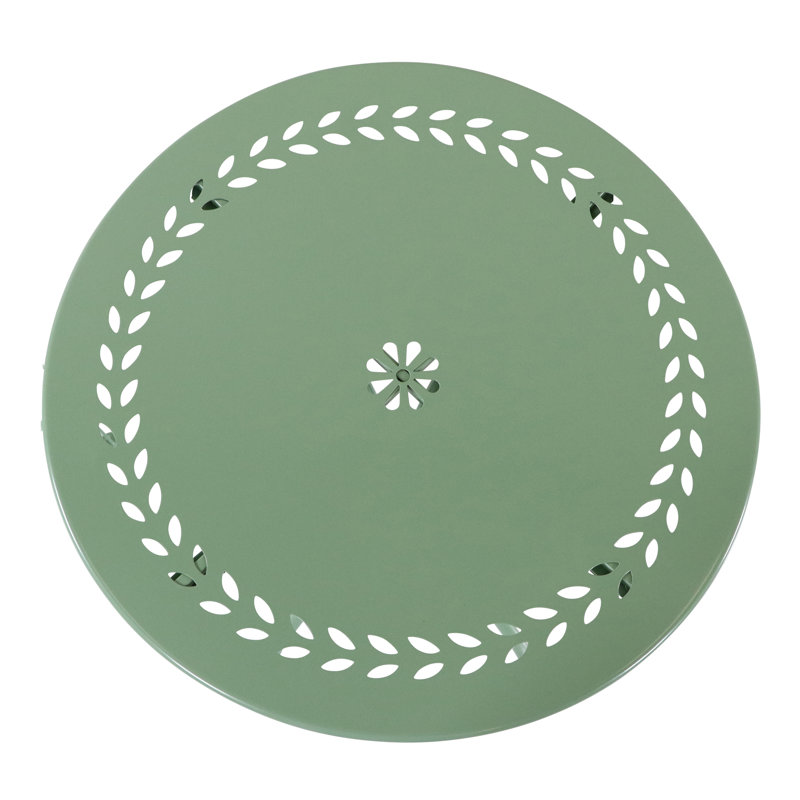 Suzanne 2 - Person Patio Dining Set with Round Table, Green