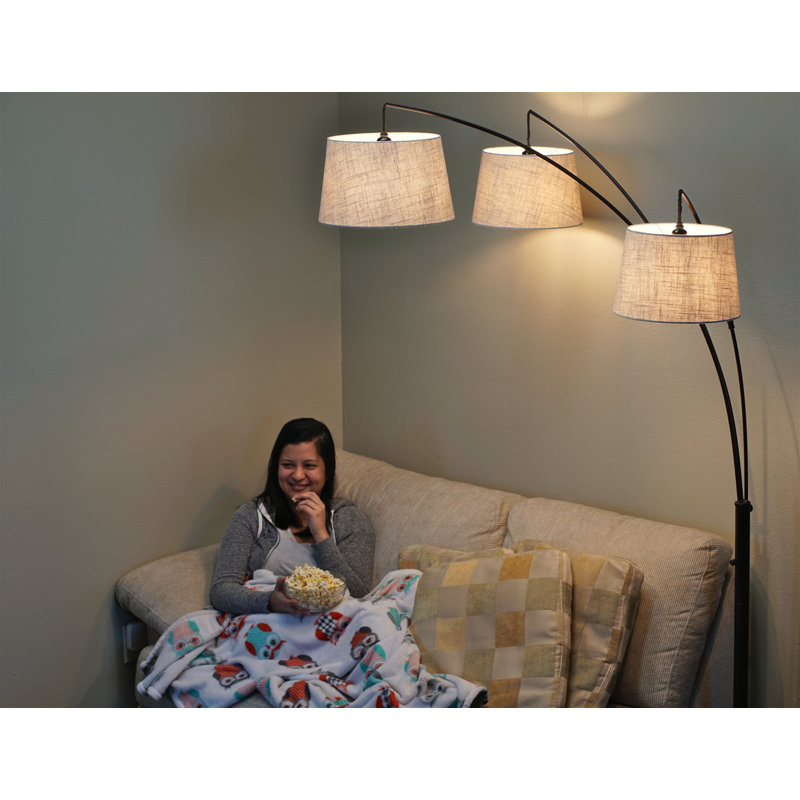 Lampe sur pied arquée 78,5 po Vili
