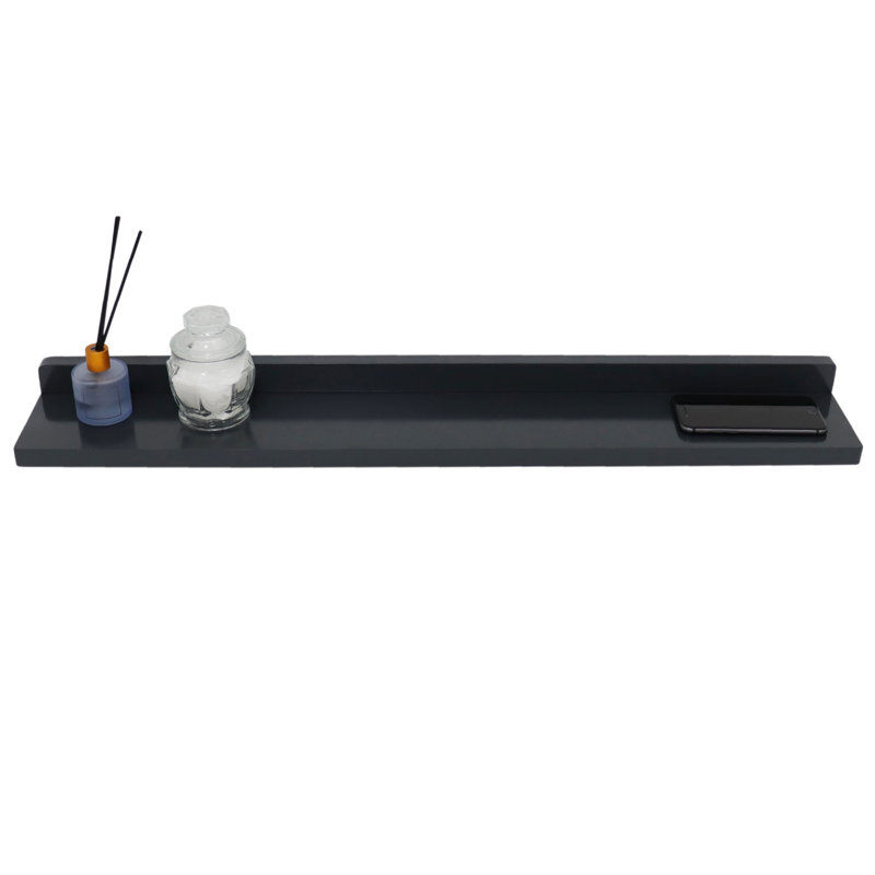 Floating Shelf, Dark Gray, 3" H x 30" W x 5" D