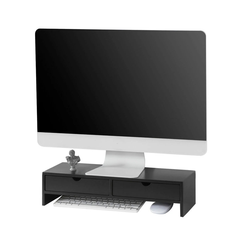 Manufactured Wood Monitor Stand, Black