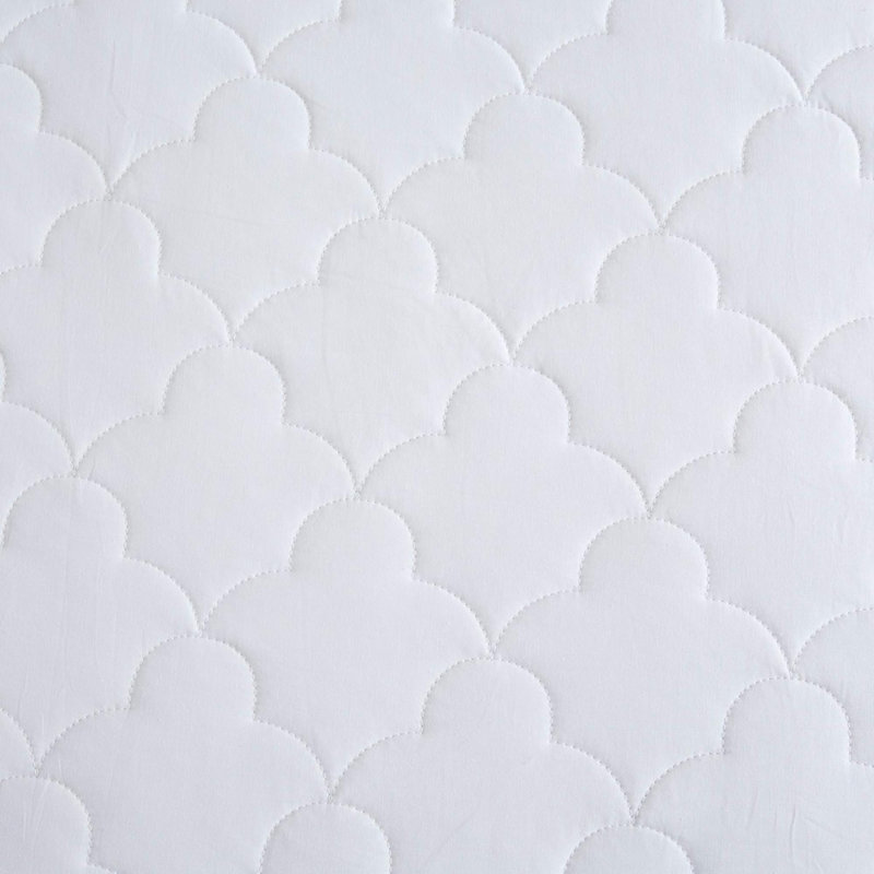 Protège-matelas matelassé en coton percale, Très grand simple