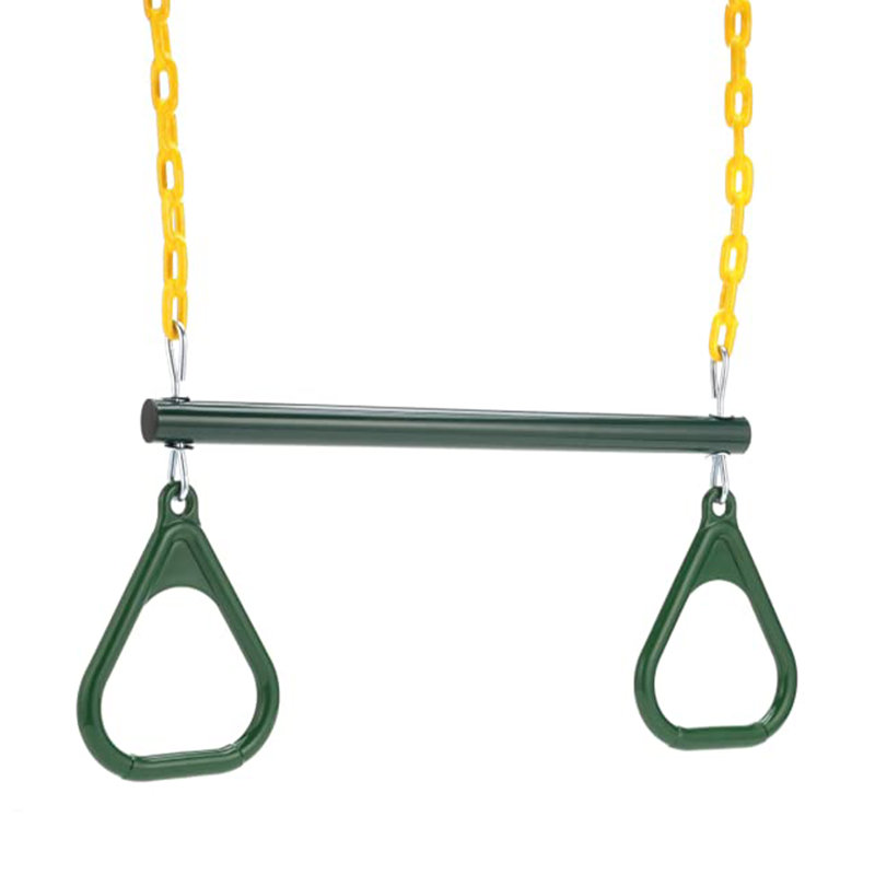 Gym Ring/Trapeze Bar Combo with Coated Chains