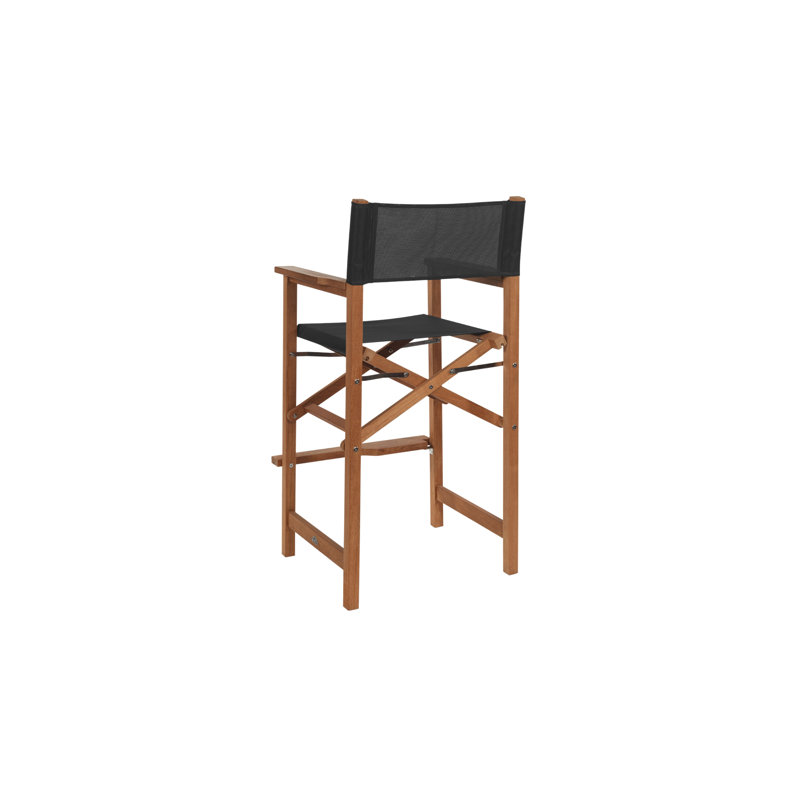 Captain 3 Piece Sunbrella Bar Height Dining Set, Black