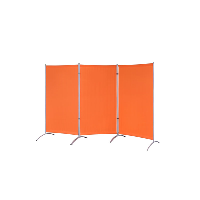 Jimena 102 " W x 71 " H 3 - Panel Steel Folding, Orange